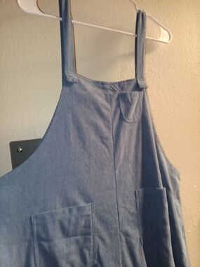 SHEIN Blue Denim Look Jumpsuit Romper